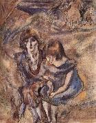 Jules Pascin Lucy and Aiermina oil painting artist